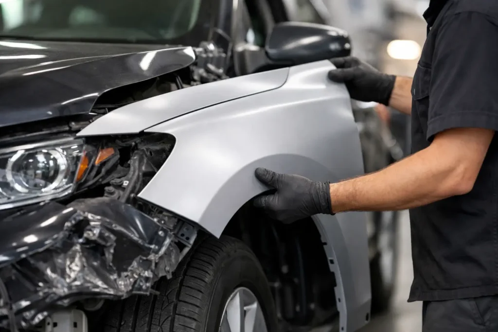 Panel Replacement After Collision Damage