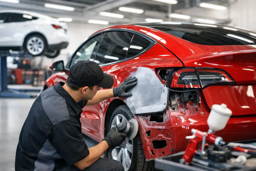 Tesla Approved Body Repair: What to Expect