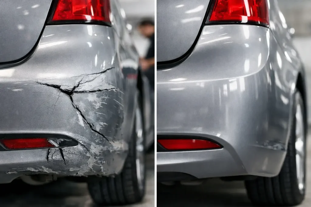 Can a Repaired Bumper Look New? What Matters